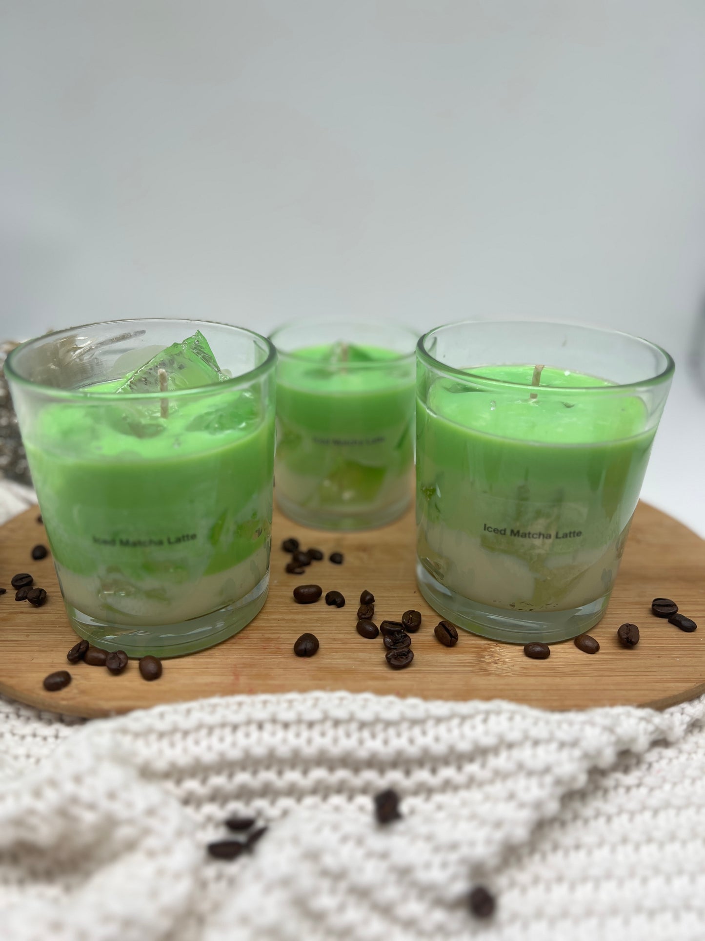 Iced Matcha Latte Kerze