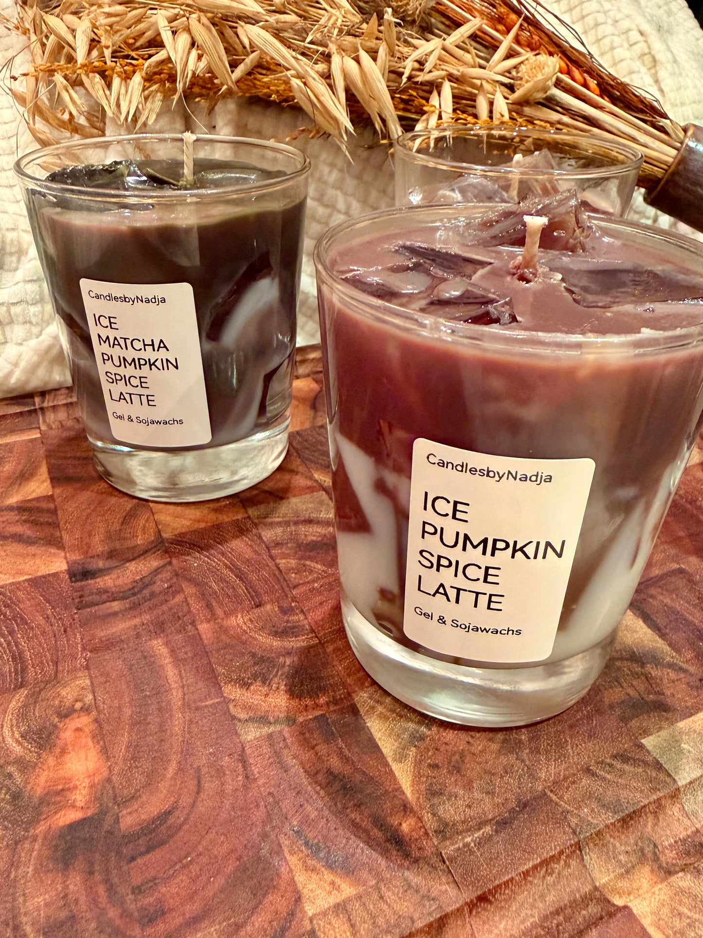 ICE PUMPKIN SPICE LATTE & MATCHA