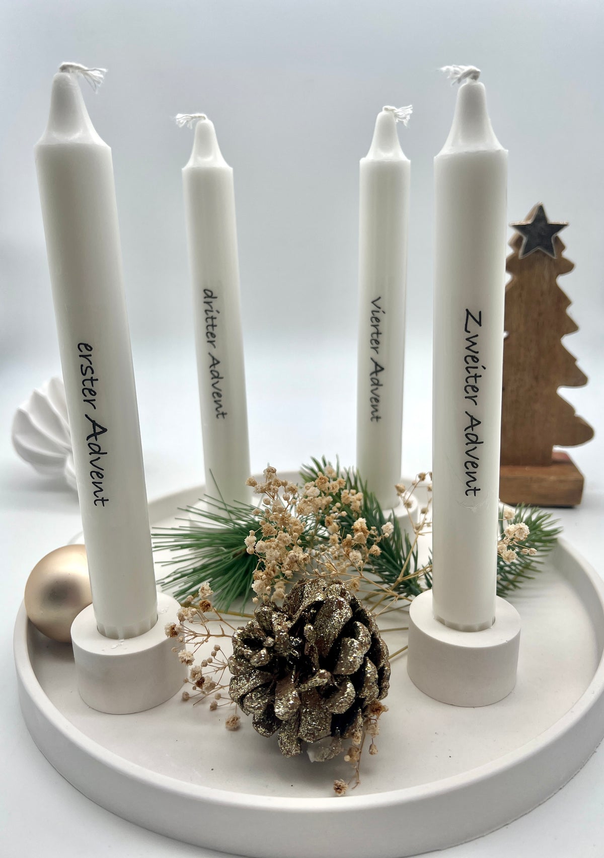 Adventskranz Schale – CandlesbyNadja